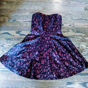 ABS Allen Schwartz Strapless Jacquard Size 4